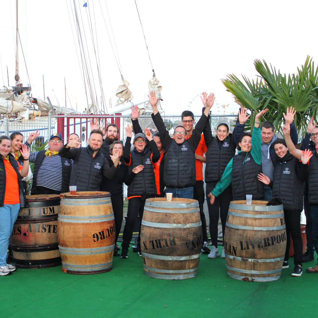 Team de Au Bureau des Saveurs, traiteur à Rennes et ses alentours pendant la Route du Rhum 2022.